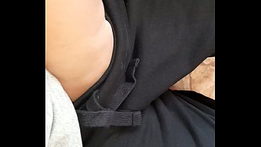 I secretly masturbate in the kitchen behind my stepmother while she's making breakfast