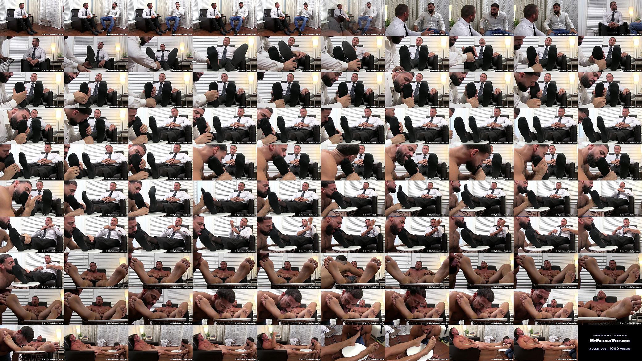 Deviant businessman Ray toe licked while masturbating 预览图