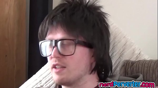 Nerdy Bimbo Sucking Nerds Cock