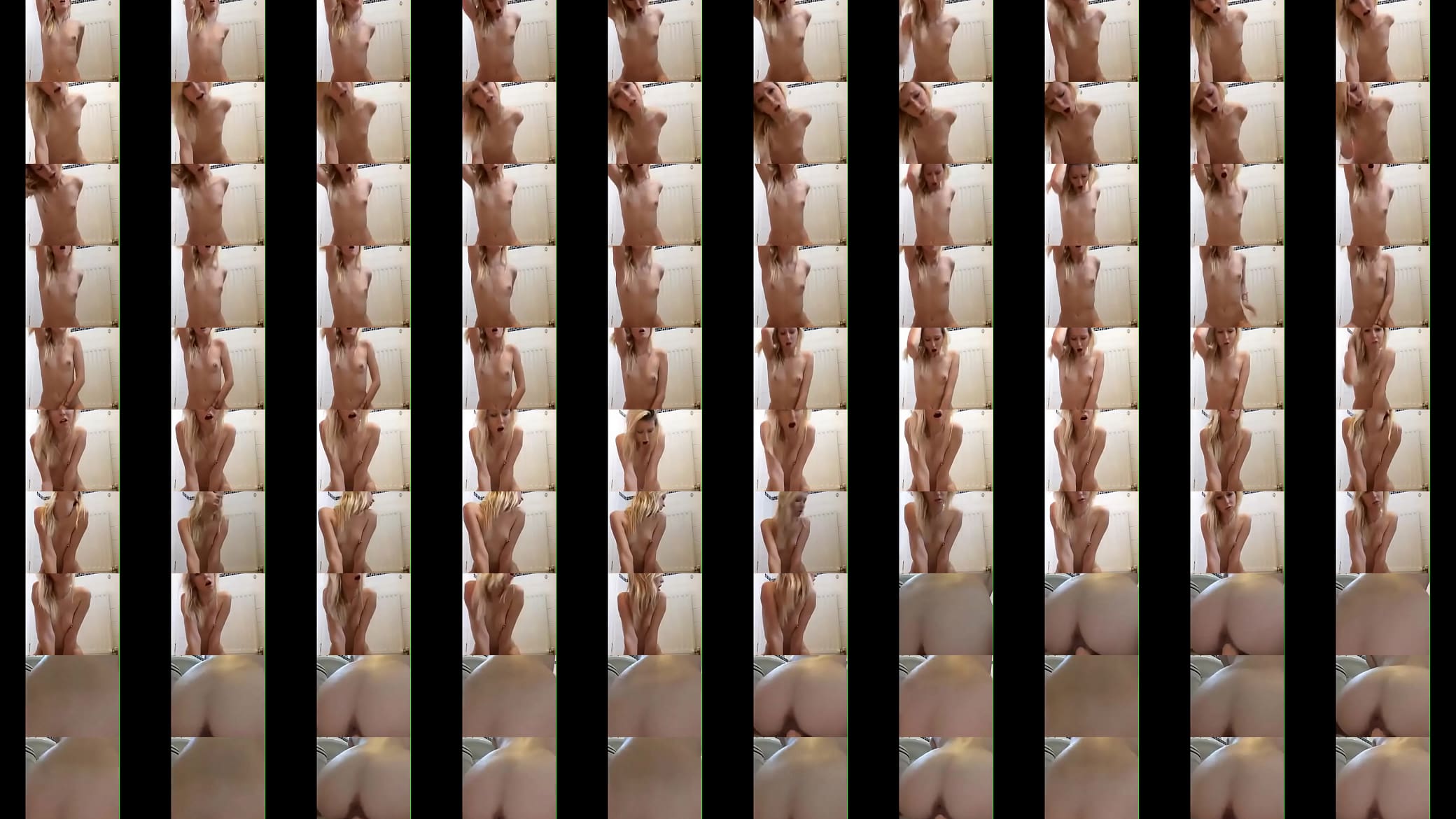 Slim blonde rides dildo 预览图