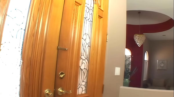 She gets up on his lap, giving you a shot of her huge bootie, while taking a ride on his...