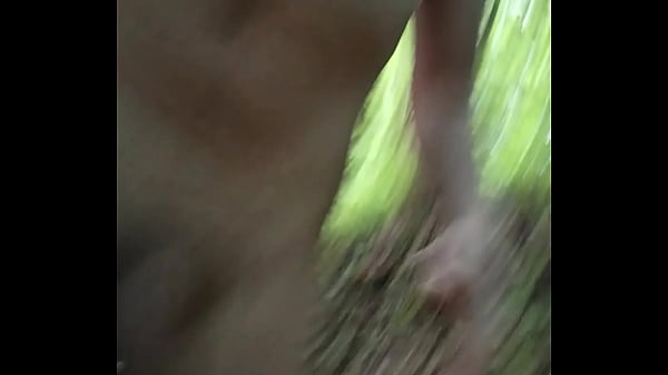 Walking naked thro woods