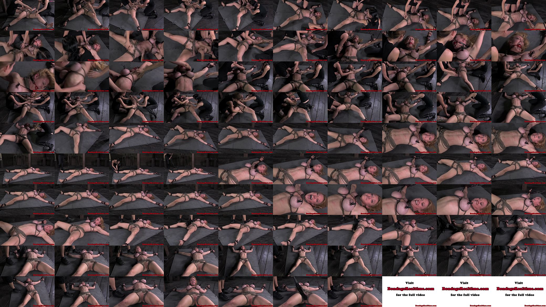 Tied up busty BDSM sub Darling tormented 预览图