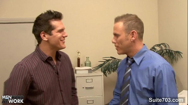 Download Video - Tattooed gay gets ass licked and fucked in the office