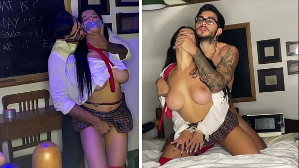 kinkyPanthers - Petite Student Tied up and Gagged Gets Fucked and Domina Hard with Multiple Creampies!