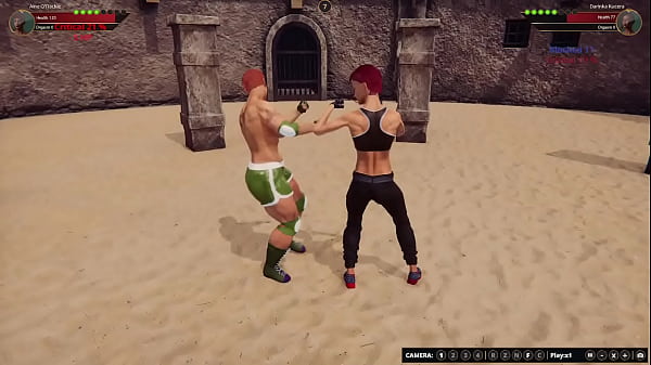 Aine O'Rackie VS Darinka Kucera (Naked Fighter 3D)