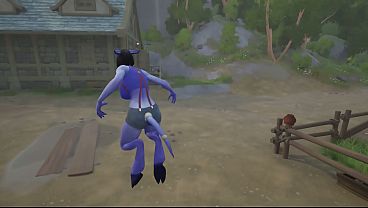 Troll's dick is much bigger so she sat on it with her ass