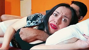 Stepmother, let's fuck; the cuckold isn't here.