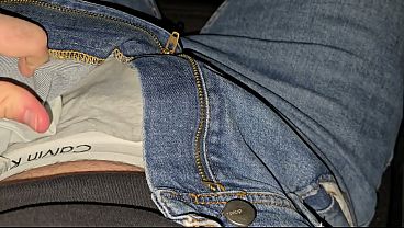 PhantomGentX – German boy in a car jerks off his big cock! His precum leaks out.