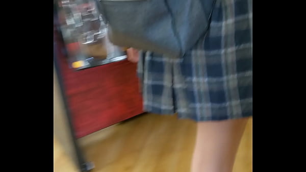convenience store upskirt no panties