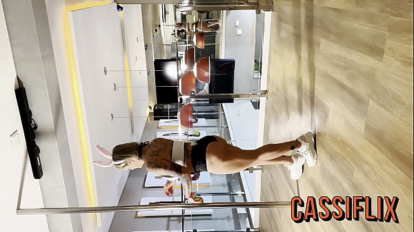 The blonde can suck her tits, look?