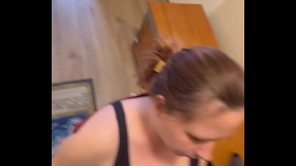 Slut gets spit on while he’s jerking down her face