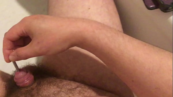Download Video - Me sounding my tiny cock after a night of partying