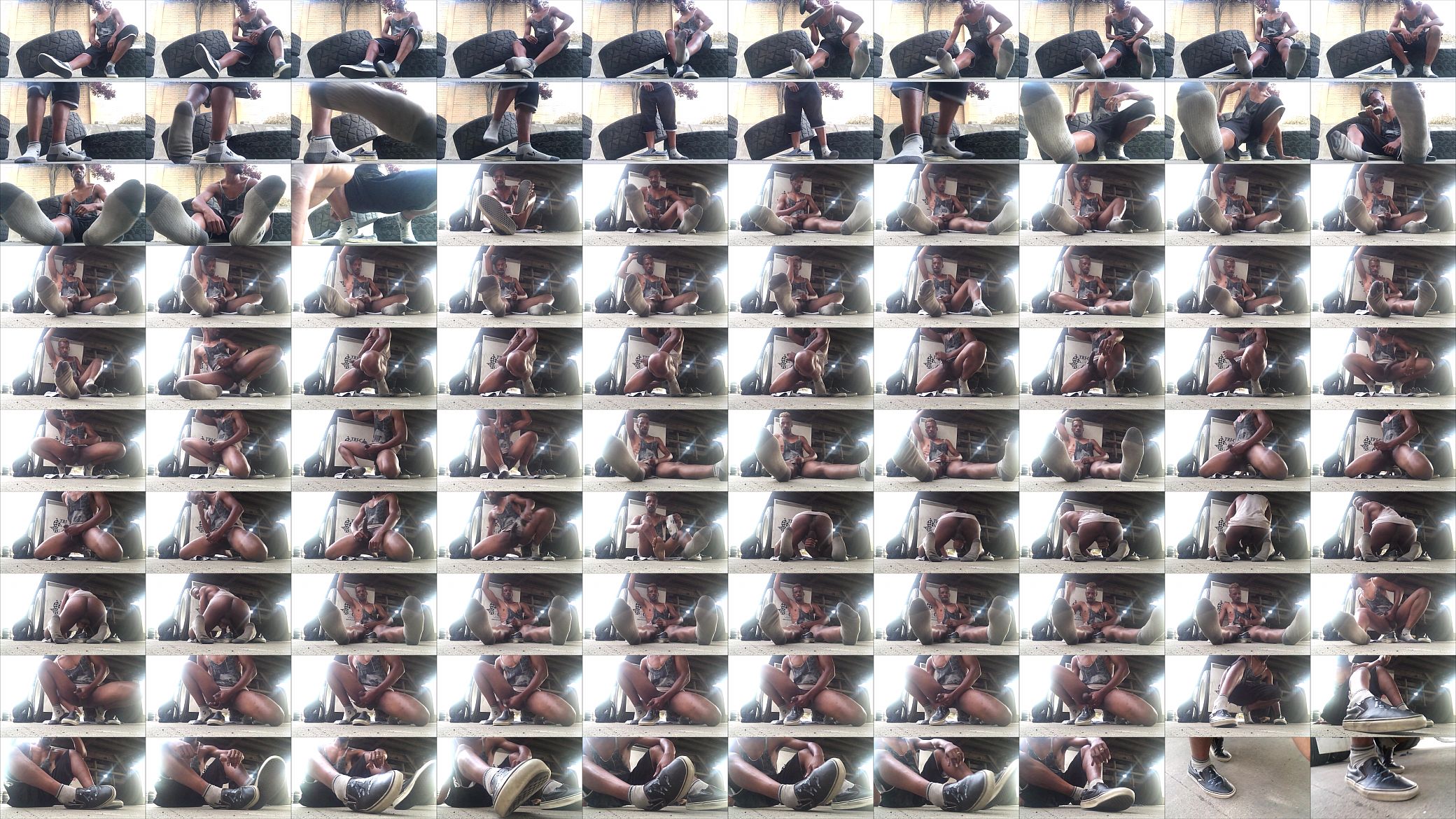Outdoor Stroke Session and Cum all over my Vans feat. Rockthesox 预览图