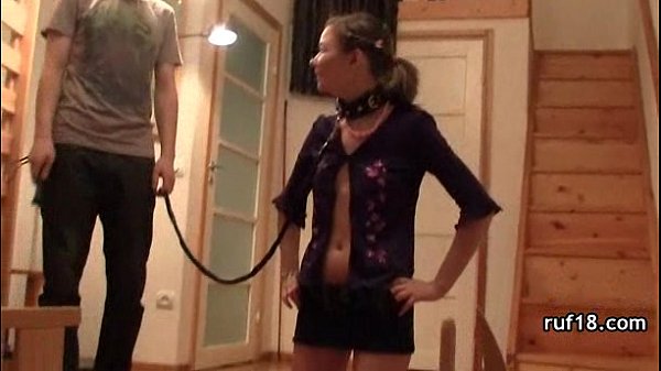 Teen practices bondage