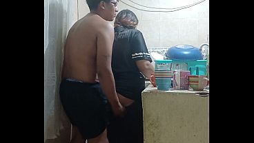 Employee fucked in the kitchen, my boss's wife almost caught us in Mexico City