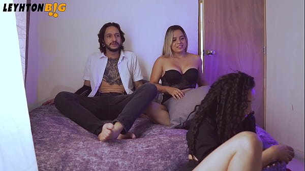 My girlfriend's best friend's slut gets fucked while we watch movies