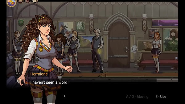 Hogwarts Magic Lessons [ Harry Poter hentai game PornPlay ] Hermione sucked my cock after classes