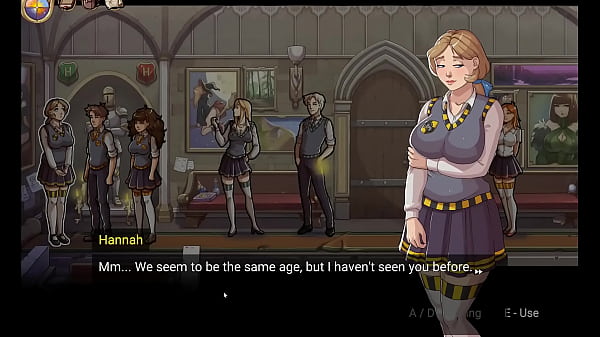 Hogwarts Magic Lessons [ Harry Poter hentai game PornPlay ] Hermione sucked my cock after classes