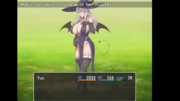 Sexy witch squeezes cum out