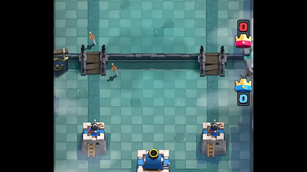 Jugando el Clash royale con defensas buenardas