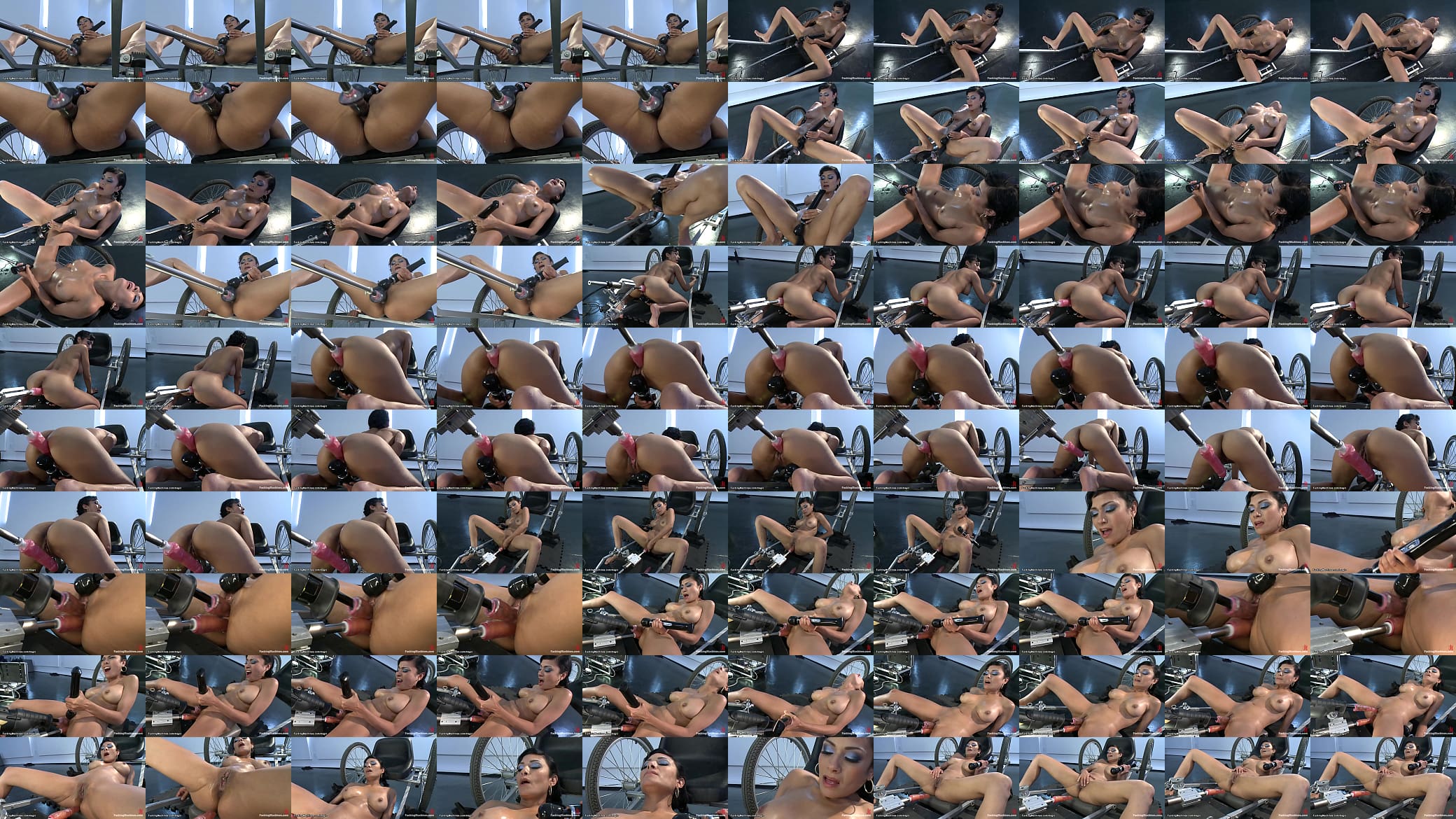 Busty brunette dp machine pounded 预览图