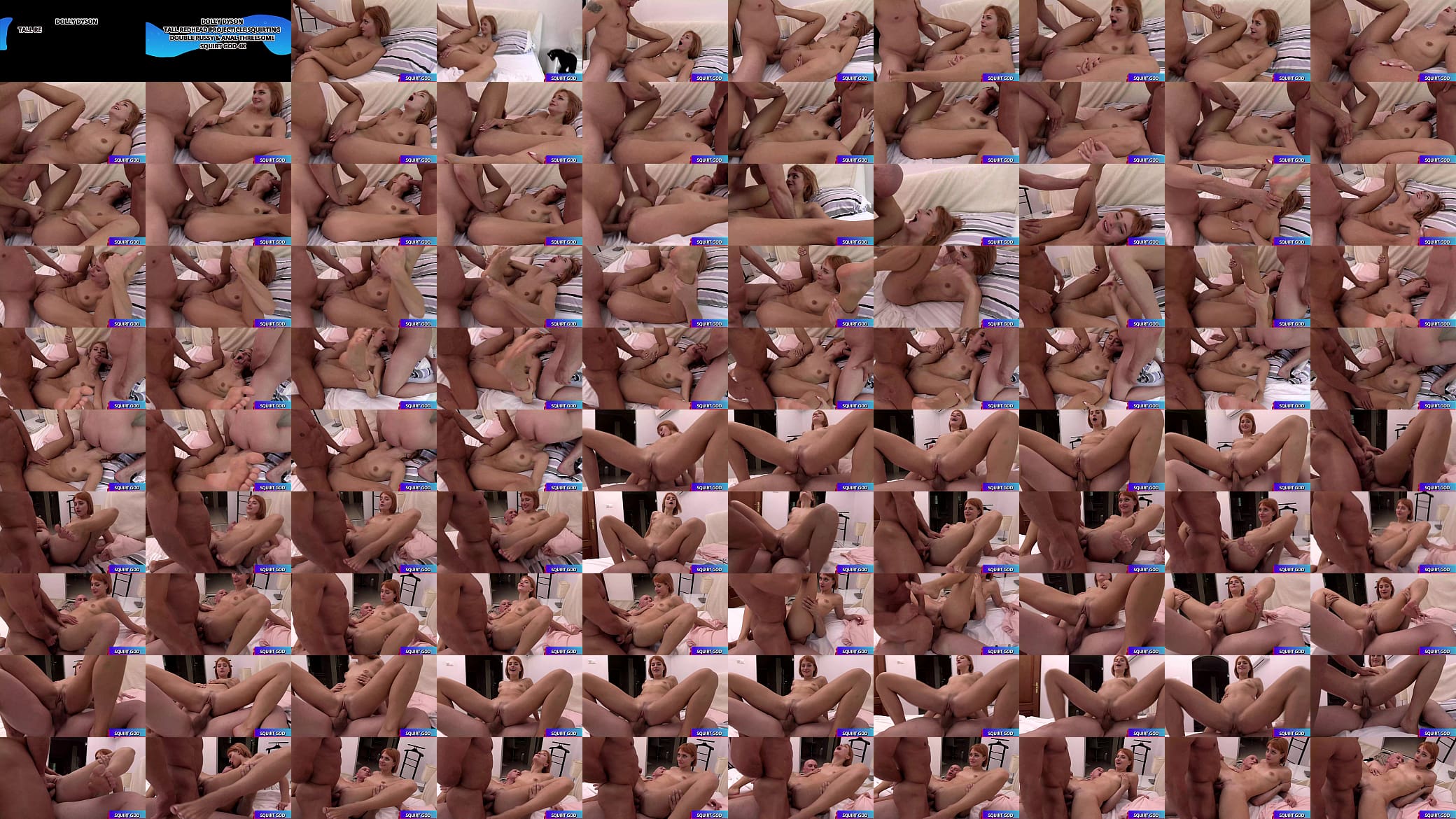 DOLLY DYSON TALL REDHEAD PROJECTICLE SQUIRTING in DOUBLE PUSSY (DPP) &amp; ANAL THREESOME&ndash; SQUIRT GOD 4K 预览图