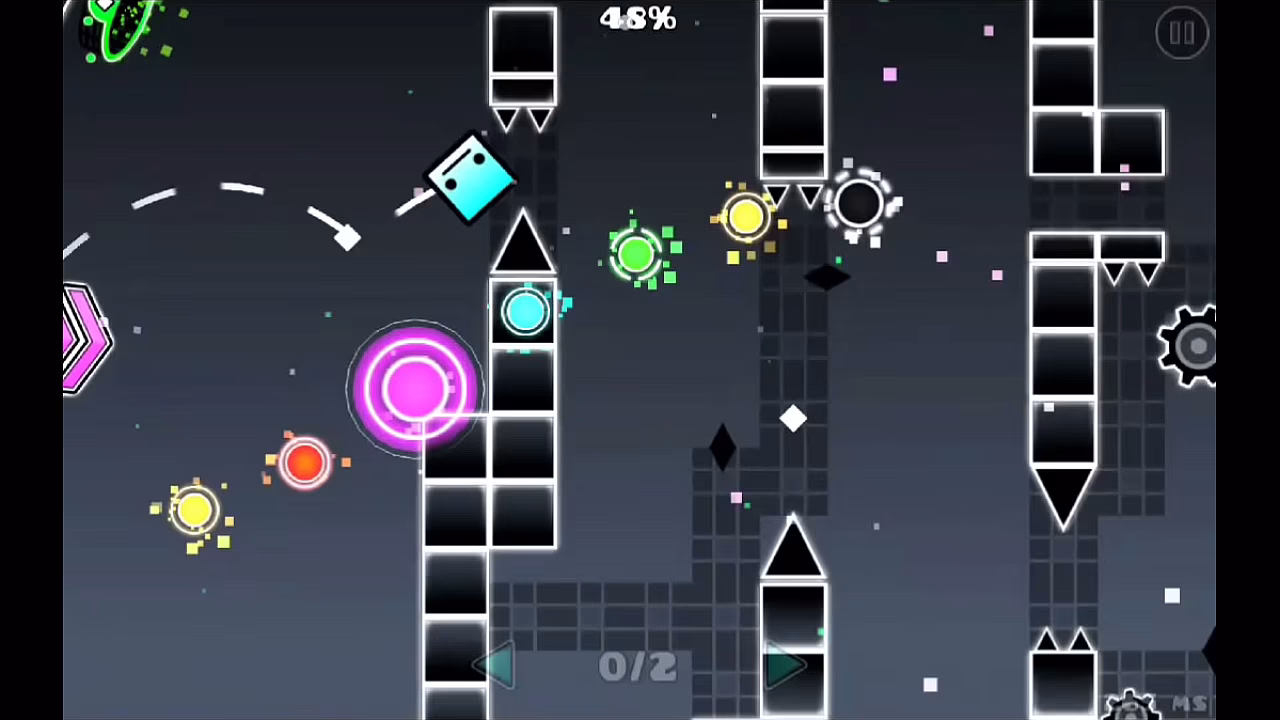 Geometry dash orbit layout