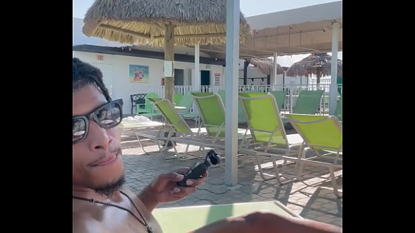 SEX at the nudist resort rooftop