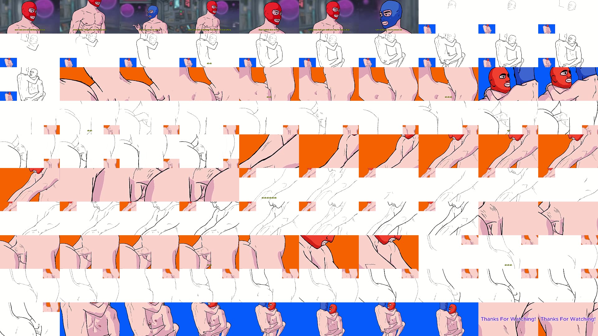 Among Us Yaoi - Shirtless Red Teases Blue Before Fucking 预览图