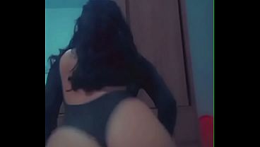 Beautiful brunette dancing