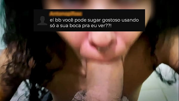 Carol Cacheada - VOCÊ MANDA E EU FAÇO #1 - MAMADA BARULHENTA SEM AS MÃOS