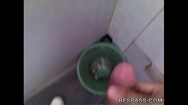 Download Video - Cumming in a public bathroom bin