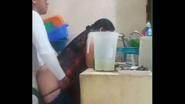 Maid fucked by her boss, my wife almost caught us