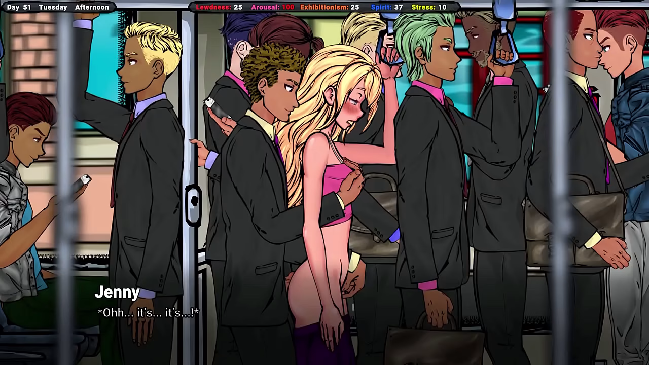 A stranger on the subway teaches her how to have a public orgasm.