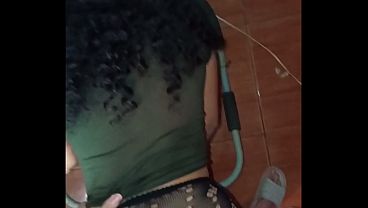 Eating my employee's ass, she always wanted to feel the huge cock