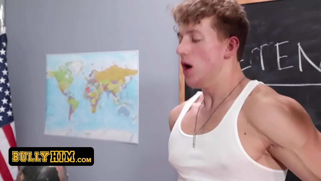 Bully Him - Chico nerd queda atrapado en detención con su matón y se convierte en su juguete sexual obediente
                   anal teen hardcore handjob fingering deepthroat ass licking rough sex gay twink athletic rimming nerd bully classmate cum shots no condom clothed sex bully him muchos negros