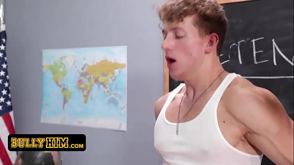 Bully Him - Nerdy Guy Gets Stuck In Detention W...