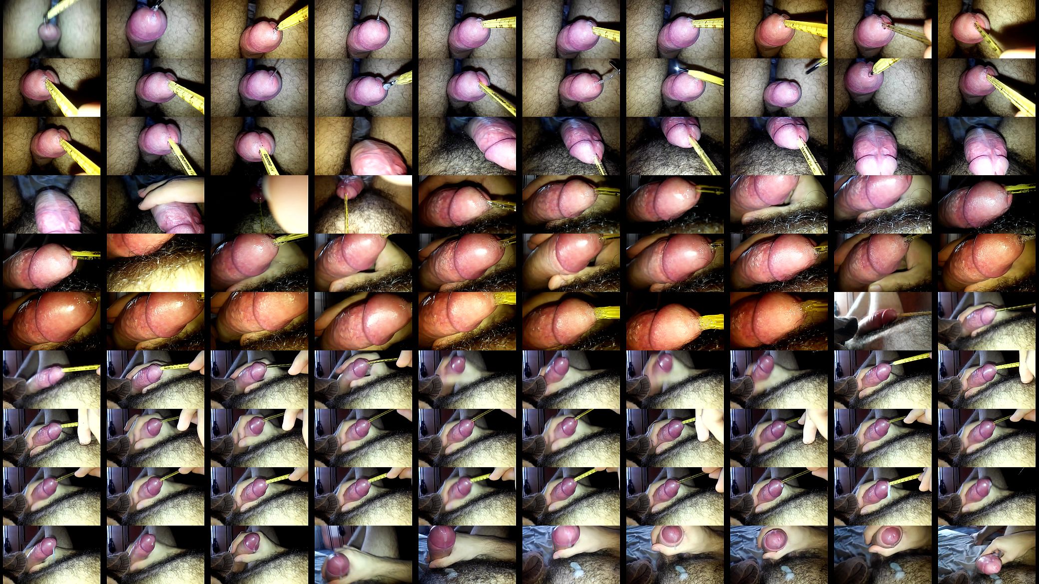 Big cumshot while sound a thick uncut cock 预览图