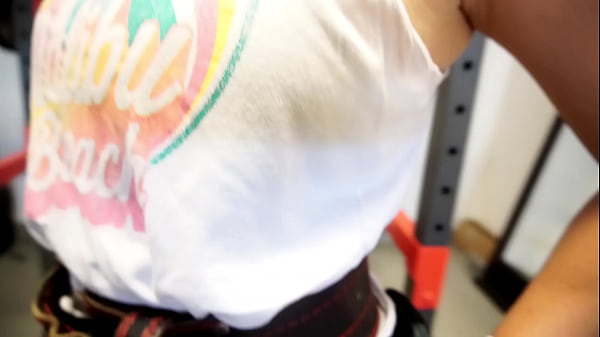 Nude Workout Asian-Latina Working Out Big Ass, Oily Big Tits- Squat Focus- Clothes On and Off.
