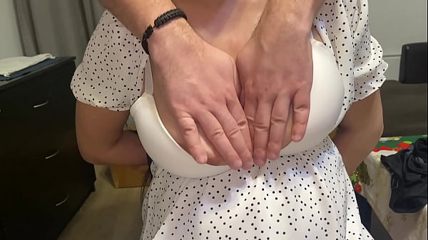 Milking my young stepmom's milky tits