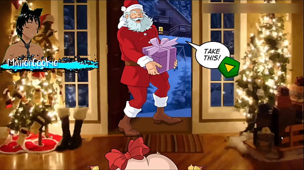A Dick Before Christmas - Daisy has some naughty fun when Santa comes in and spreads her cheeks