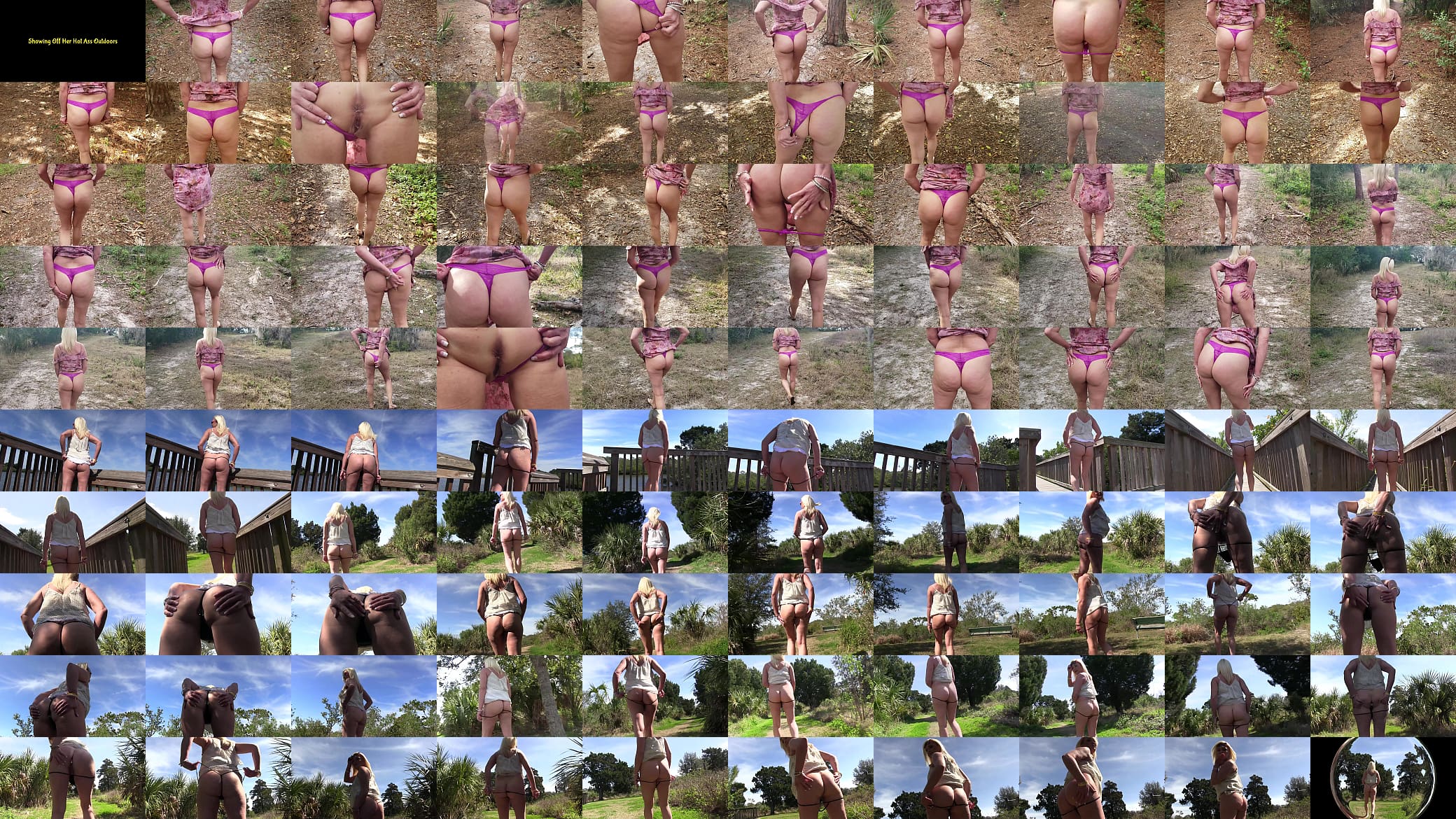 Showing Off Her Hot Ass Outdoors 预览图