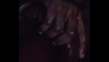 Huge big dick black amateur waving curvy dick teasing