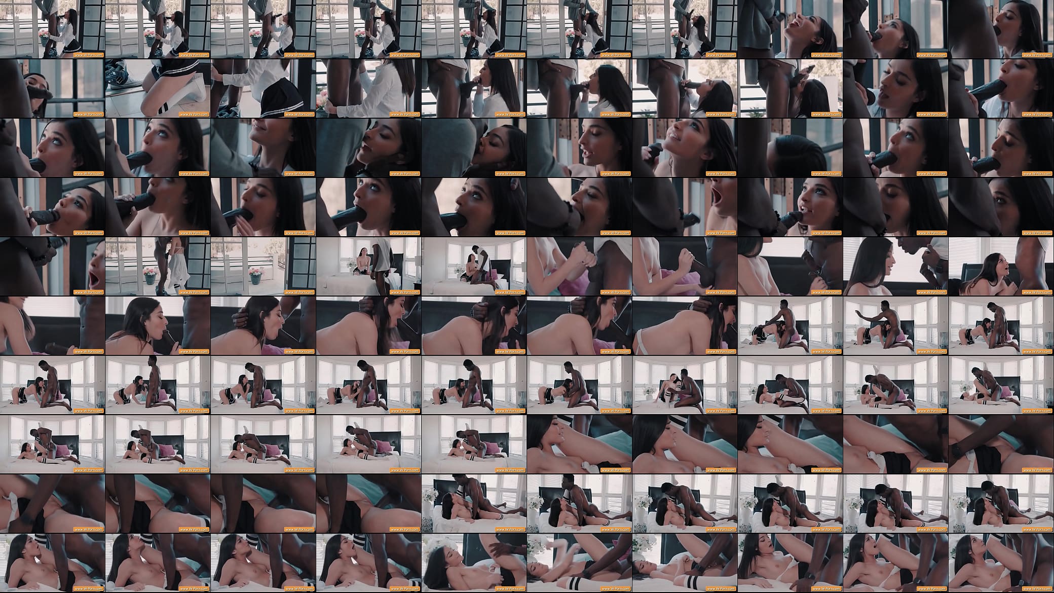 Sexy White Teen Has Her mouth filled By Big Black Cock - Jason Brown, Emily Willis 预览图
