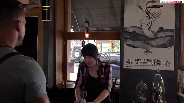 Jenny visits her boyfriend in the bar and spoils his cock