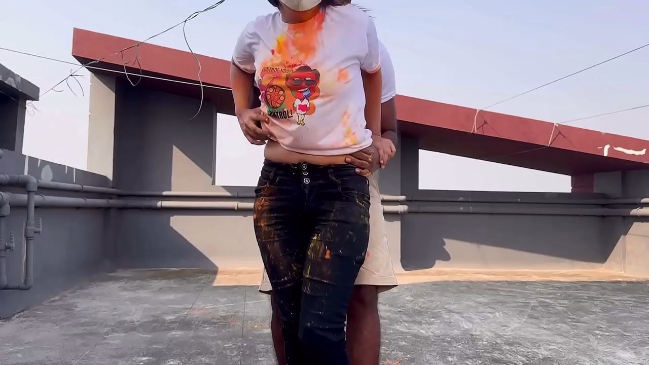 Holi Celebration with Hot Saali hindi sex video