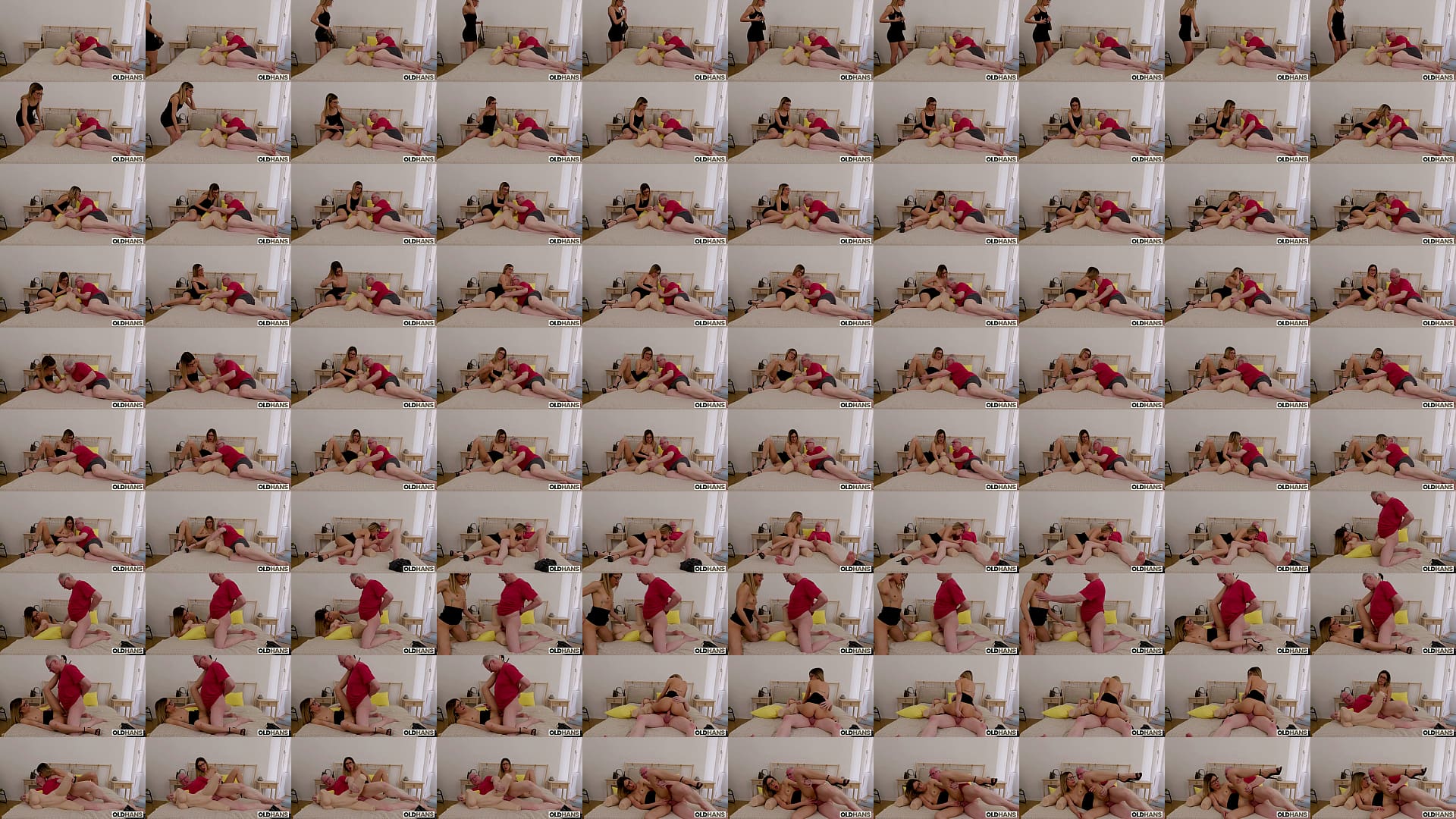 WTF?! Caught Grandpa in Bed with a Doll! Megan Love at OldHans 预览图