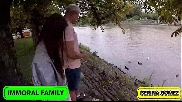 Duck Feeding Turns To Dick Sucking Serina Swallows Dean's Cream!