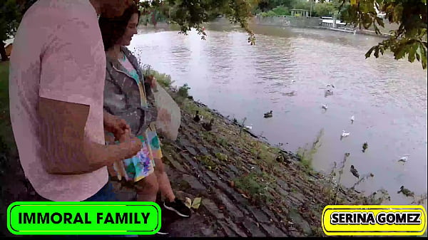 Duck Feeding Turns To Dick Sucking Serina Swallows Dean's Cream!